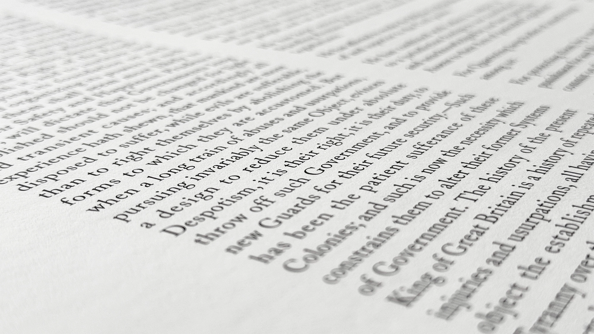 Detail of the Rothridge Broadside of the Declaration of Independence