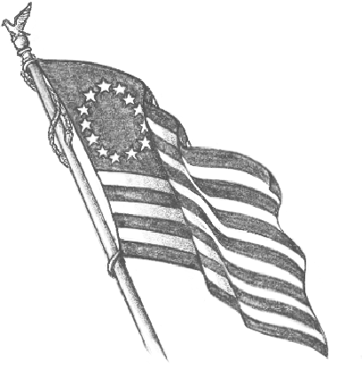 Illustration of the Betsy Ross flag
