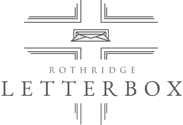 Rothridge Letterbox with illustration of a letter being placed in a door letterbox
