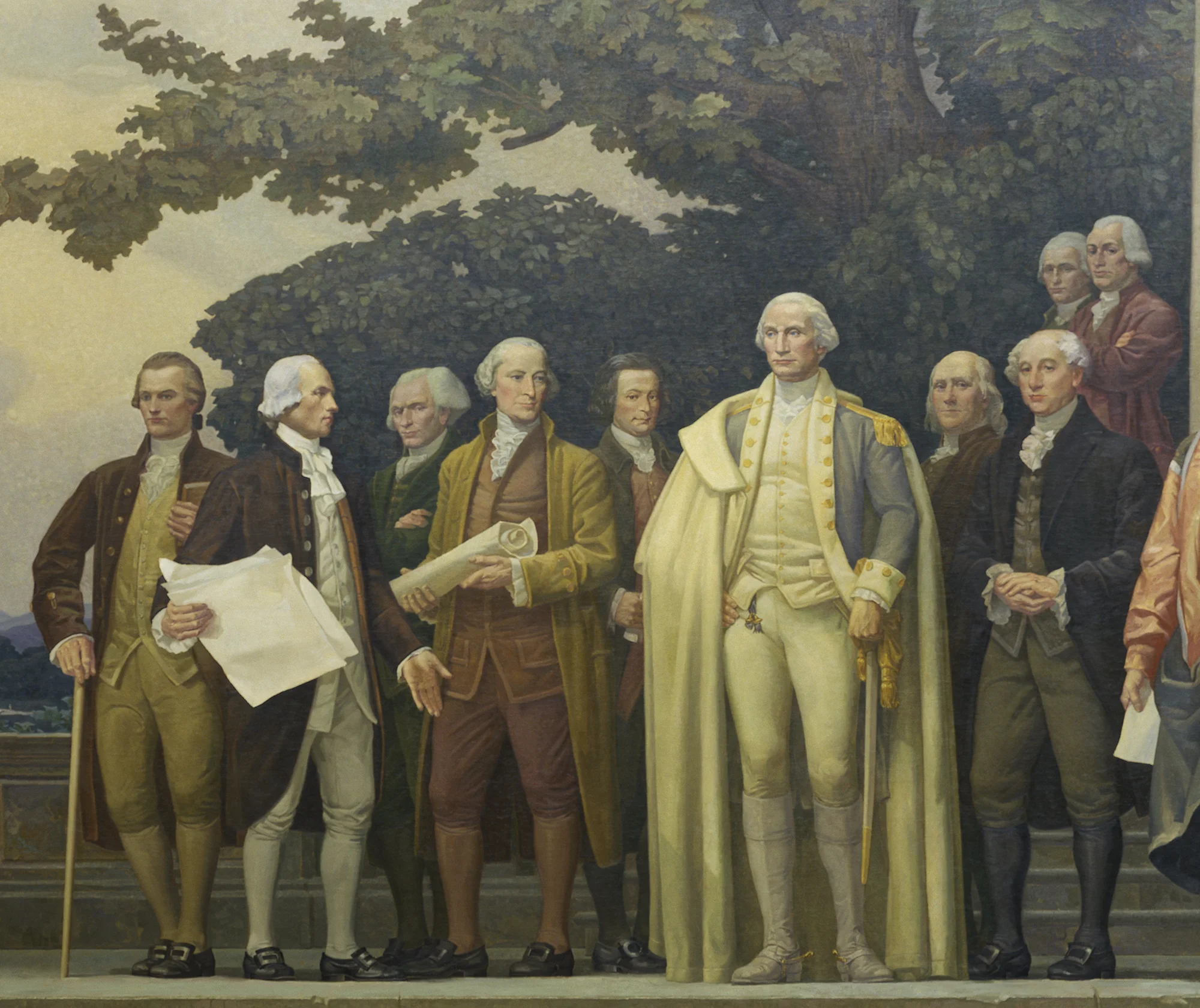 image of the constitution mural by faulkner