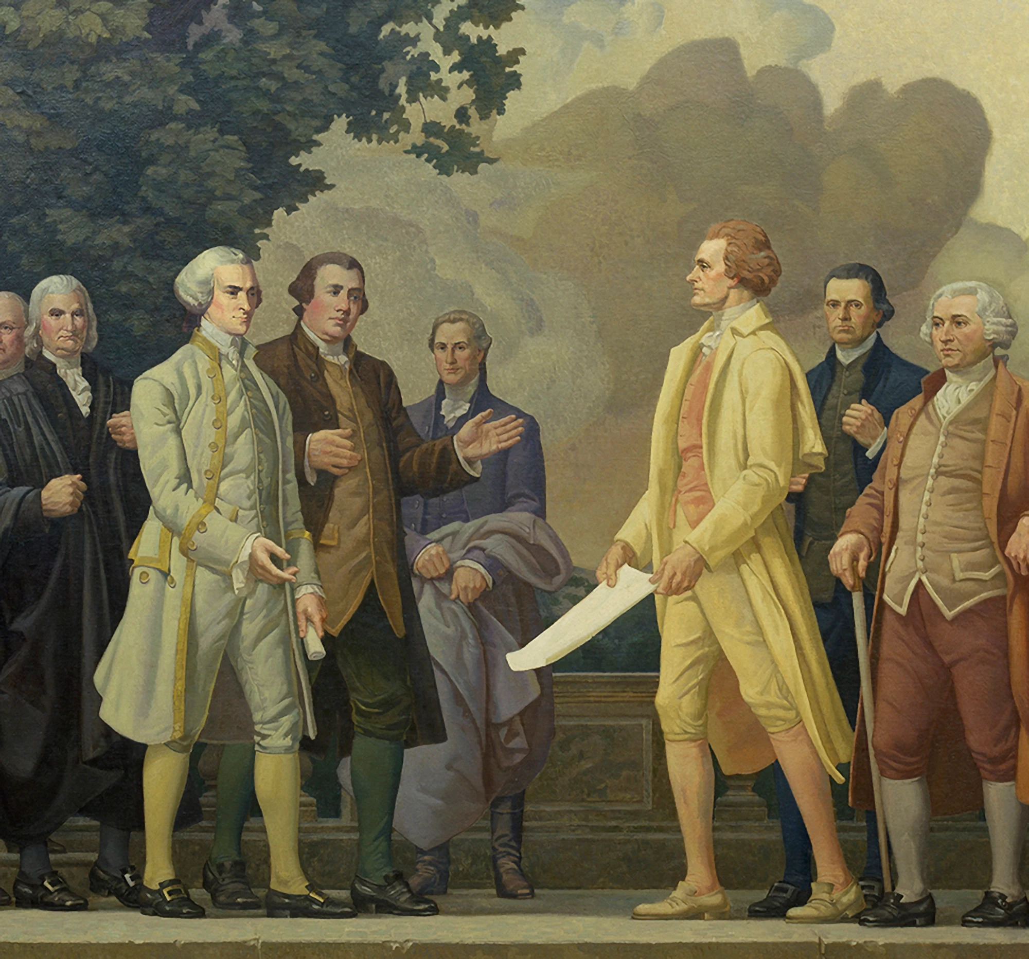 image of the declaration mural by faulkner